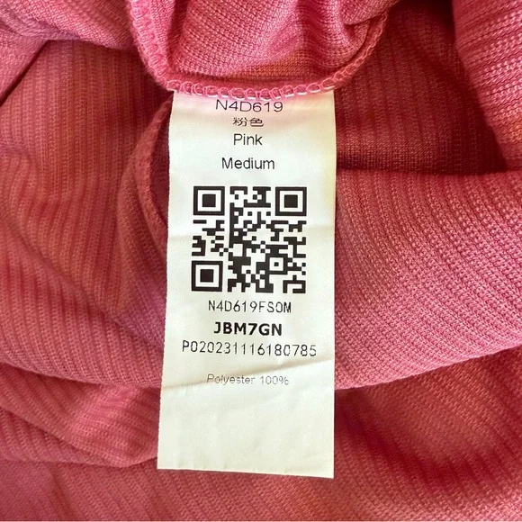 Pink Corduroy Mini Dress - Picture 9 of 12